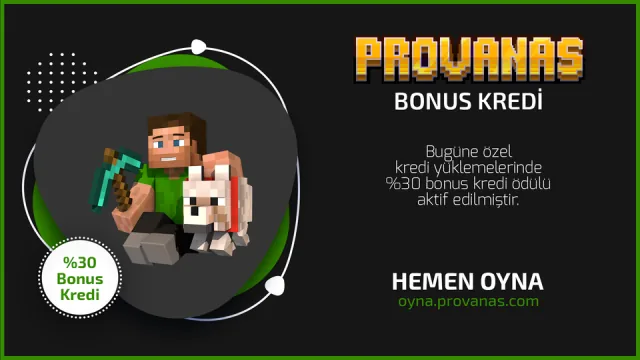 23 Nisana Özel %30 Bonus Kredi Ödülü Aktif.